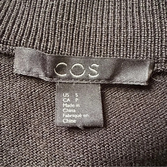 COS Draped Wool Dress Size Small - Picture 6 of 8